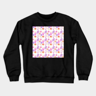 Bright watercolor tropical fruit pattern Crewneck Sweatshirt